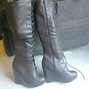 Brown Lace Up Torrid Boots